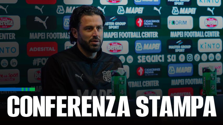 Mister Fabio Grosso prima di Sassuolo-Catanzaro