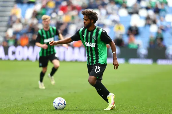 Emil Ceide con la maglia del Sassuolo