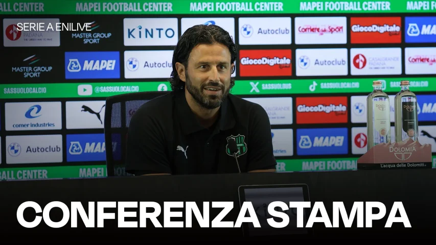 Mister Fabio Grosso prima di Sassuolo-Lazio