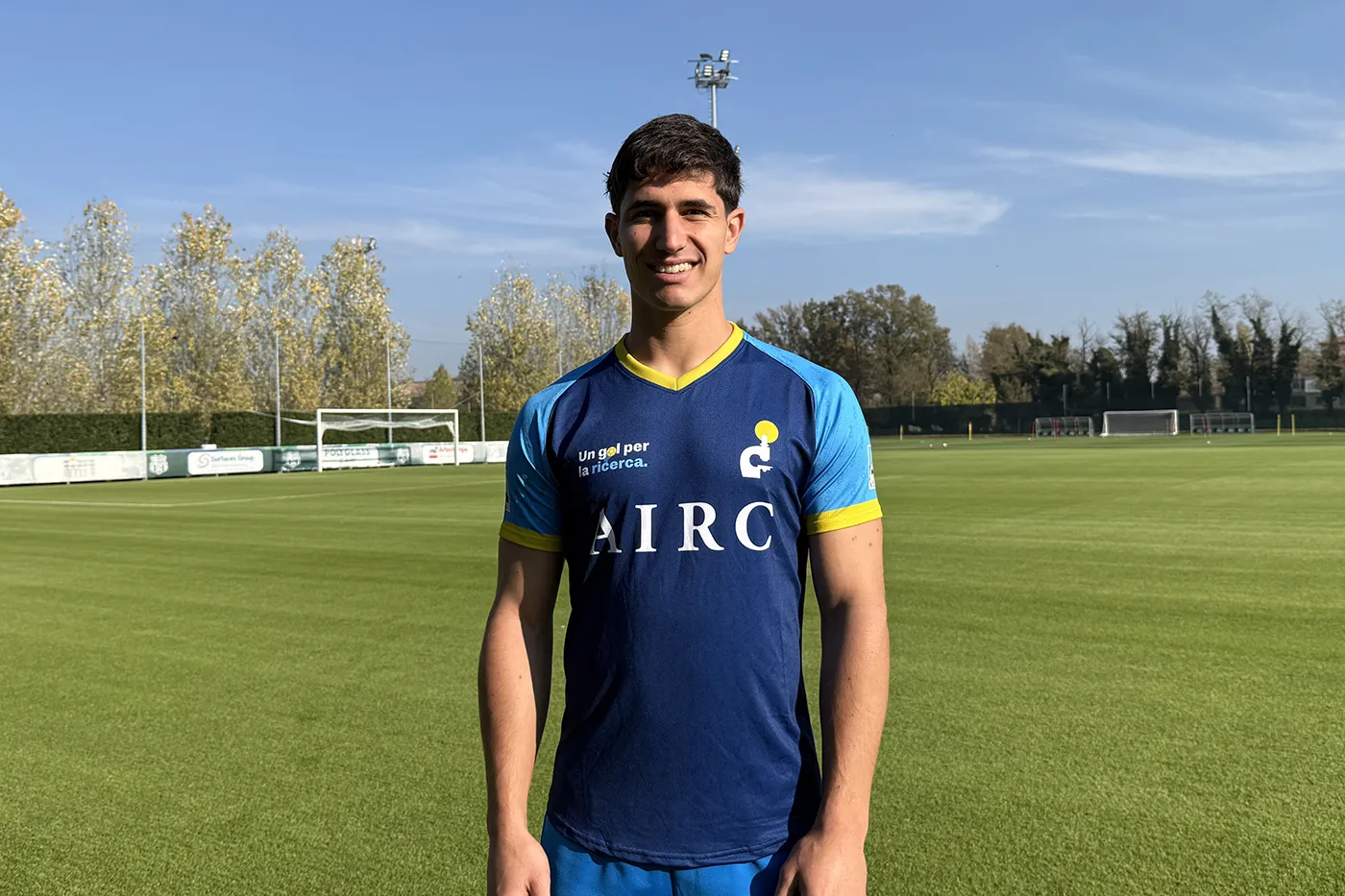 Edoardo Iannoni indossa la maglia AIRC