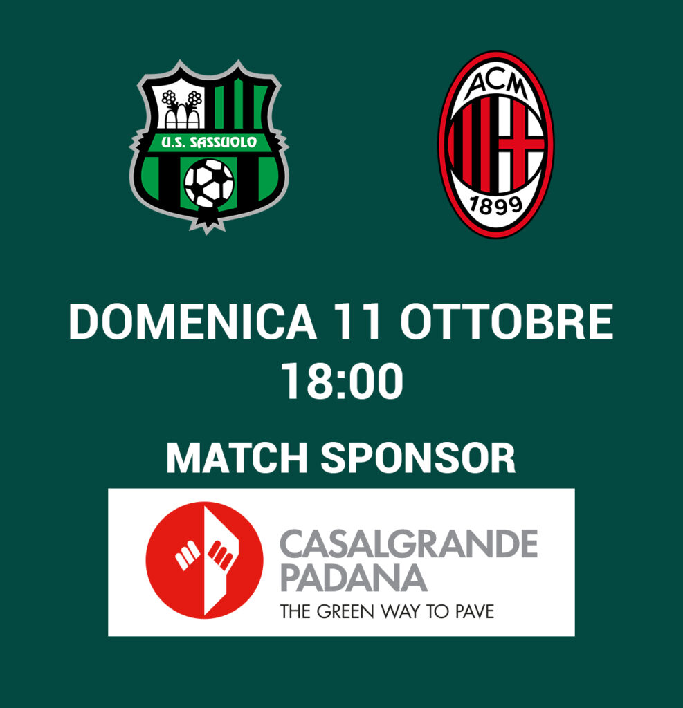 banner sponsor casalgrande padana per sassuolo milan,