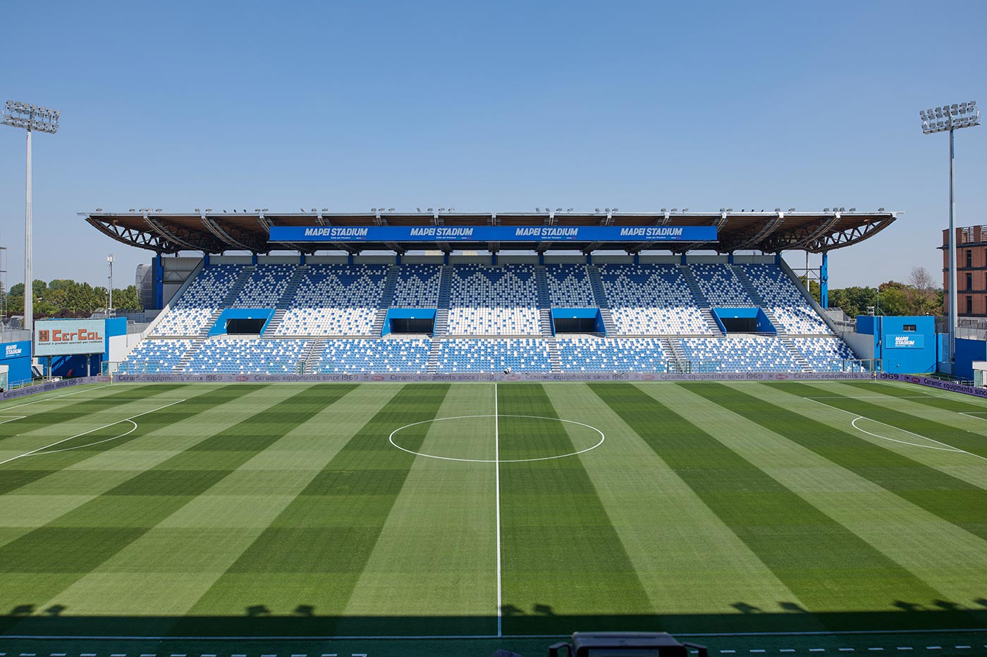 La tribuna del Mapei Stadium