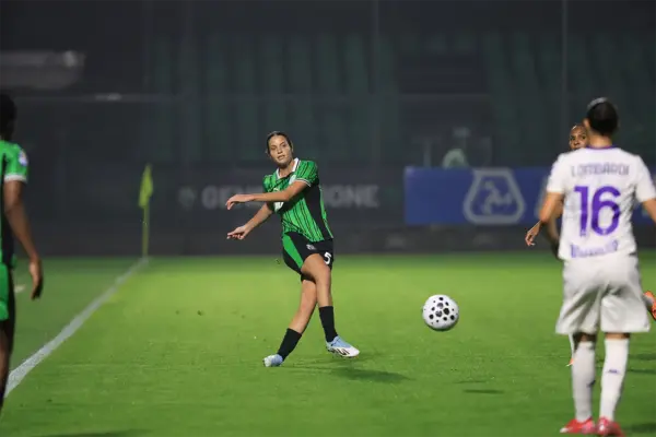 Sara Caiazzo in azione durante Sassuolo-Fiorentina
