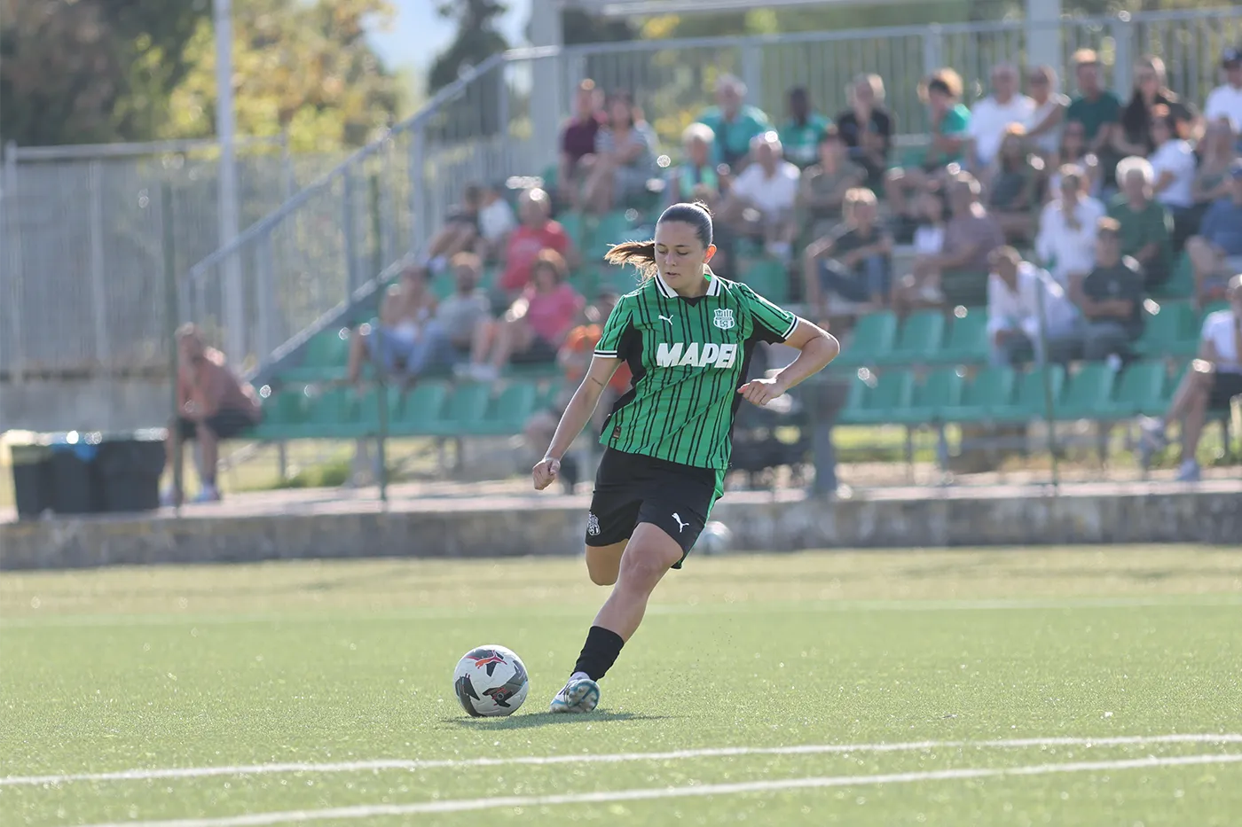 Alice Bertola in azione in Sassuolo-Brescia Primavera 1 Women