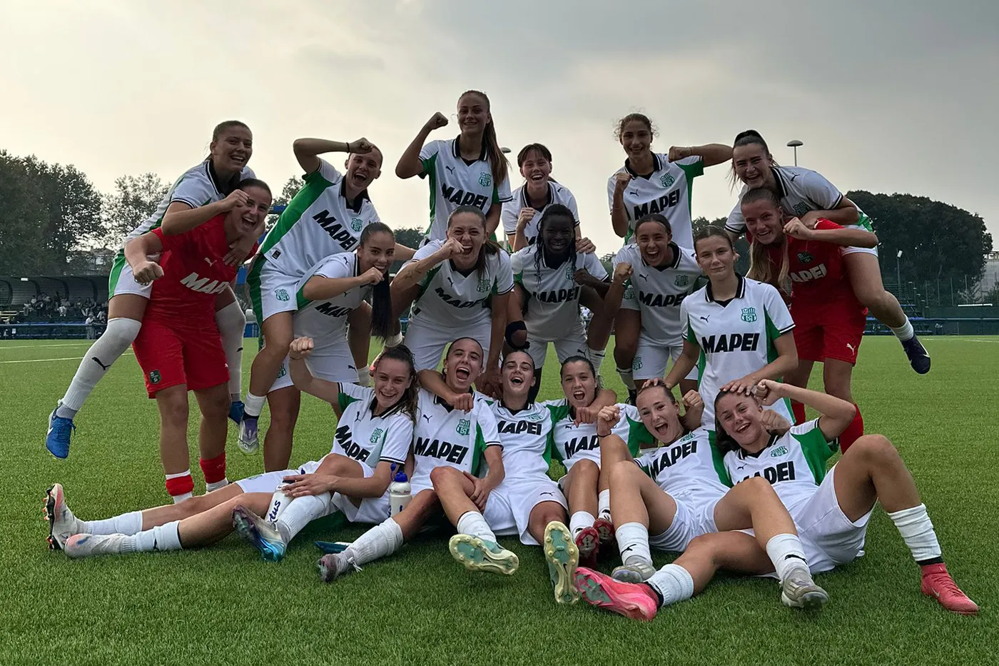 Primavera Women esulta dopo Inter-Sassuolo