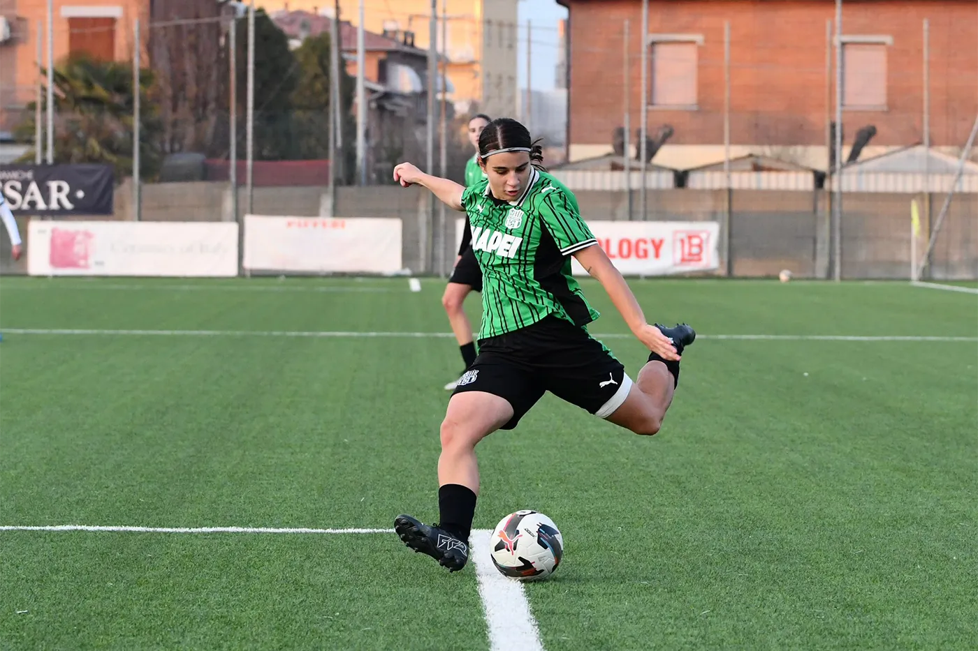 Francesca Randazzo in azione durante Sassuolo-Milan Primavera 1 Women