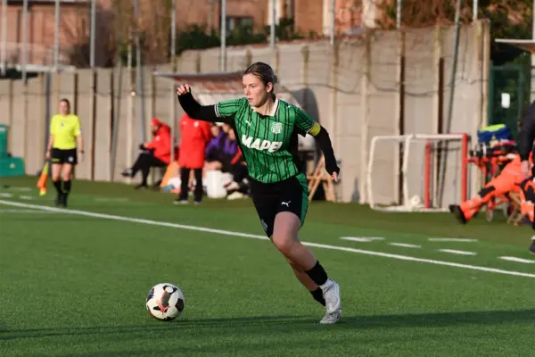 Gabriela Andersone Gabriela Andersone in azione durante Sassuolo-Milan Primavera 1 Women