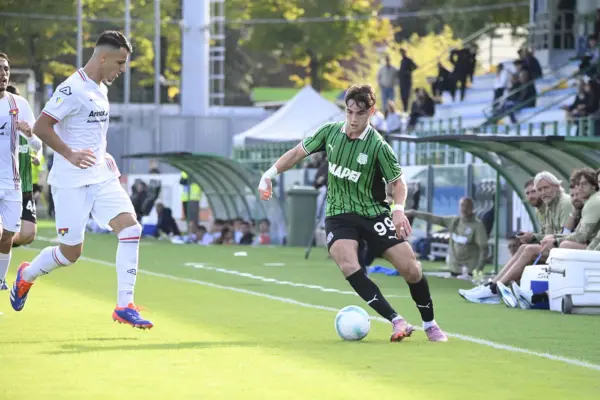 Giovanni Chiricallo in azione in Sassuolo-Cremonese