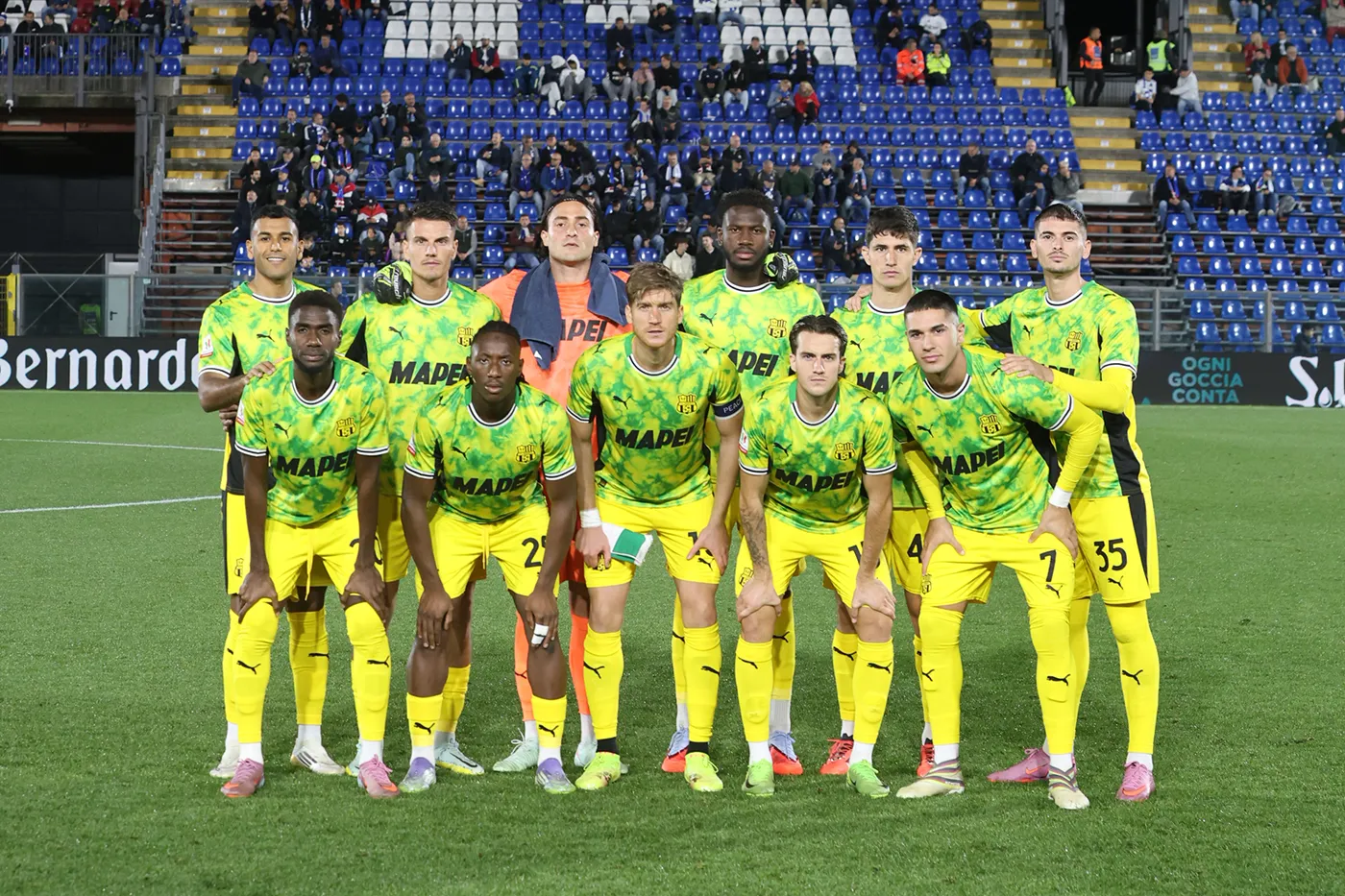 L'unidici iniziale del Sassuolo nel match col Como