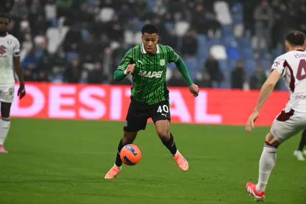 Aster Vranckx in azione durante Sassuolo-Torino
