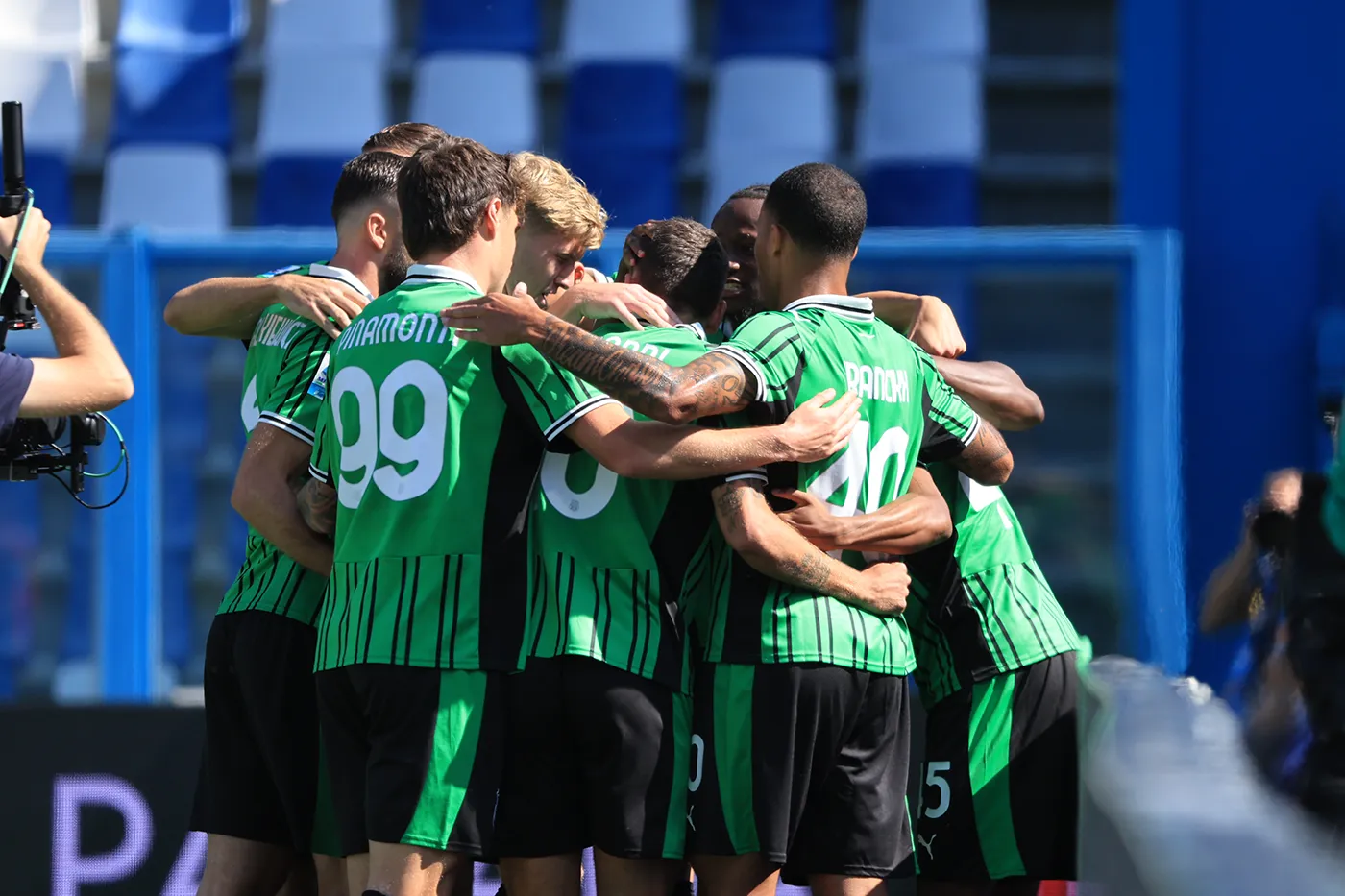 Esultanza in Sassuolo-Udinese