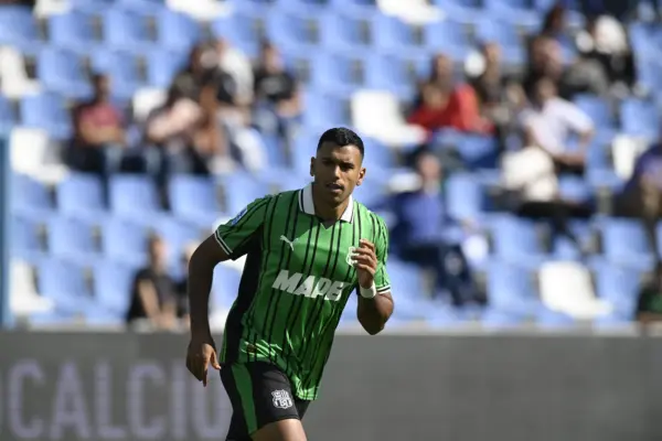 Walid Cheddira Walid Cheddira in azione in Sassuolo-Udinese