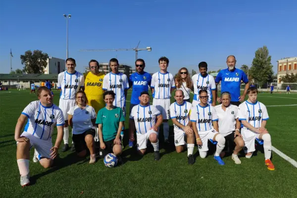 I neroverdi del Sassuolo for Special con Sara Mella