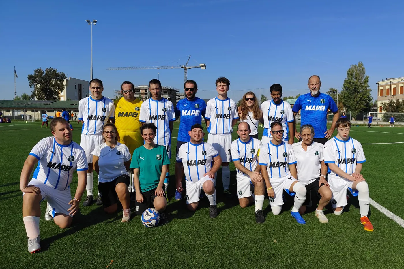 I neroverdi del Sassuolo for Special con Sara Mella