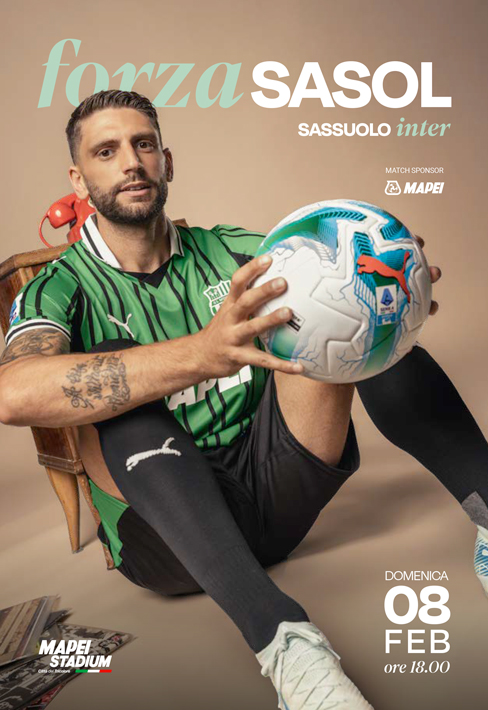 La copertina del match program di Sassuolo-Inter
