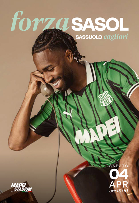 La copertina del match program di Sassuolo-Cagliari
