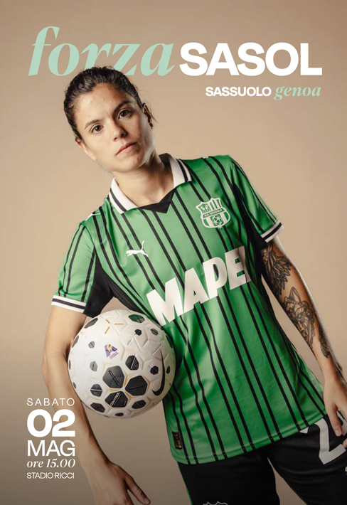 La copertina del match program di Sassuolo-Genoa di Serie A Women
