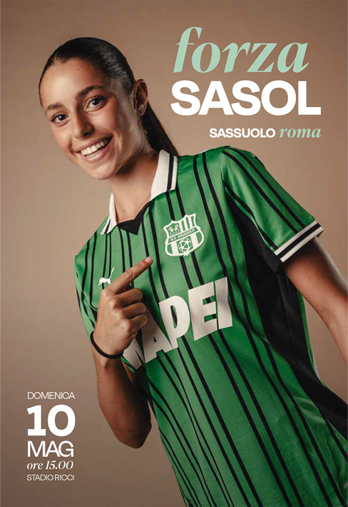 La copertina del match program di Sassuolo-Roma